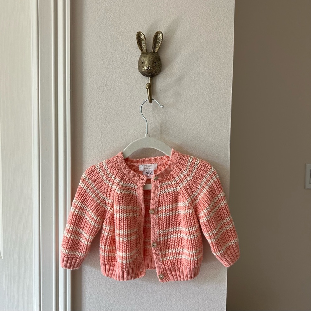 Zara pink knit cardigan